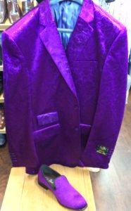 Purple Formal Jacket with matching shoes