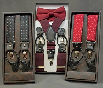 Suspenders are a stylish alternative to a belt