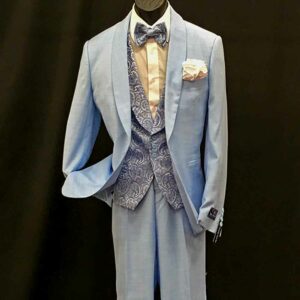 3-pc Powder Blue suit