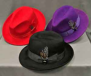 Hats-red-purple-black Men In Style Orlando and Men's suits