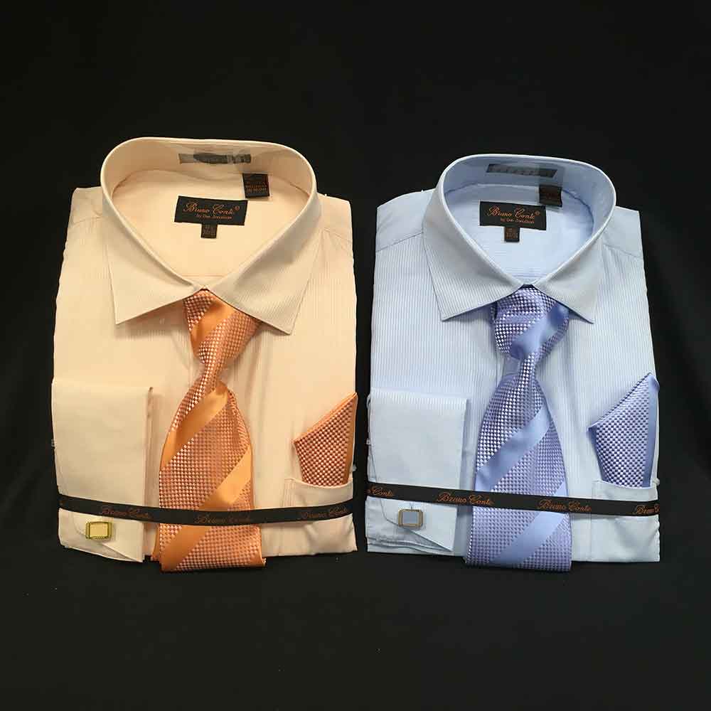 Men In Style Orlando Shirts - orange and blue dress shirts