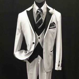 Men In Style Orlando Suit - White 3-pc suit