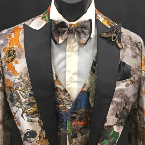 Men In Style Orlando Suit - Multi-color 3-pc suit
