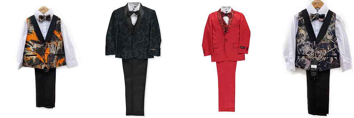 Kids World Big Boys' 5-Piece Tuxedo suit (Sizes 8 - 20) - white, 8 (Big Boys)  - Walmart.com