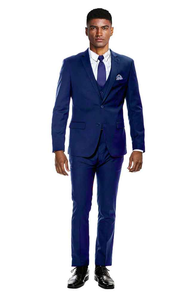 Suits America-Blue 3pc suit