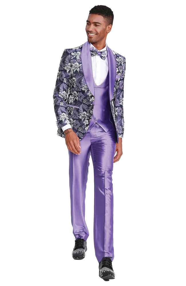 Suits America-purple 3pc suit
