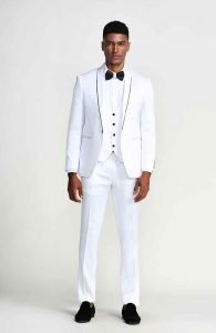 white 3pc suit
