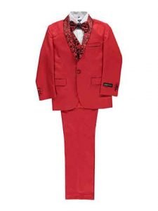 Boy's suit - red