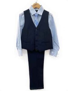 Boy's vest outfit - navy