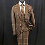 Brown Check Suit