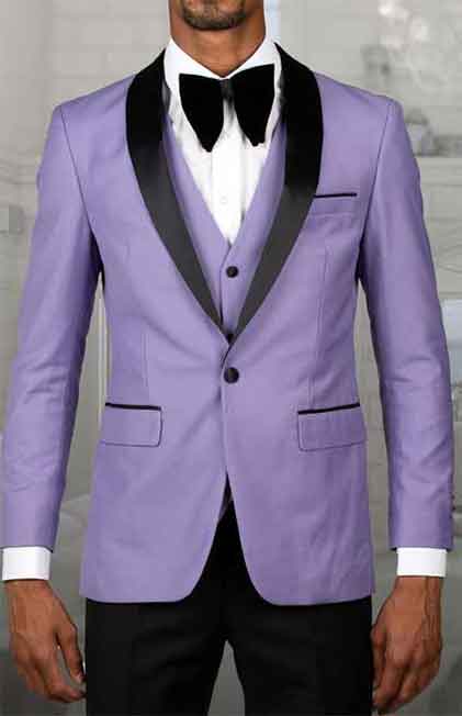 Imani Lavender Solid Tuxedo