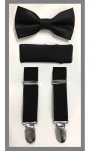 KIDS' Suspender Set - Black