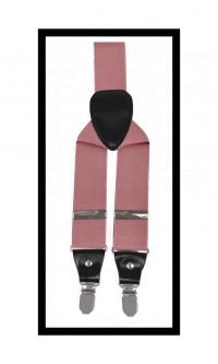 Suspenders - dusty pink