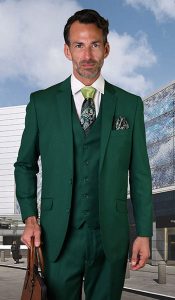 Tailored Fit suit- Forest Green