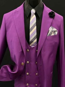 3-Piece Purple Suit