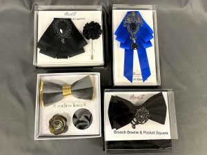 Bow ties and bow tie brooches